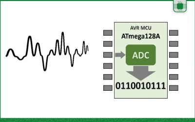 آموزش مبدل آنالوگ به دیجیتال ADC میکروکنترلرهای AVR
