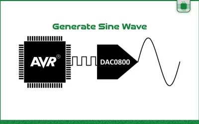 تولید موج سینوسی با AVR و DAC0800
