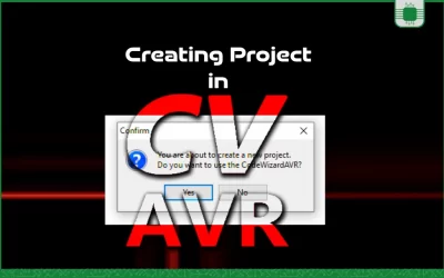آموزش نرم افزار CodeVisionAVR ایجاد پروژه در کدویژن