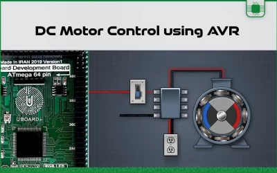 روش کنترل دور موتور DC با PWM و Capture تایمر میکروکنترلر AVR